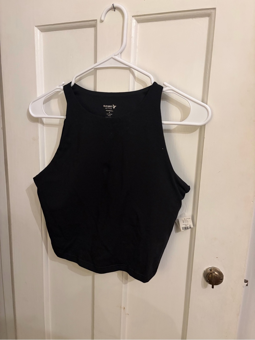 NWT Old Navy Black High-Neck powerchill active Tank Top
